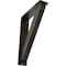 Ekena Millwork Traditional Wrought Iron Bracket, (Triple center brace), Antiqued Warm Silver 2"W x 7 1/2"D x 10"H BKTM02X07X10TTRAWS - alternate 1